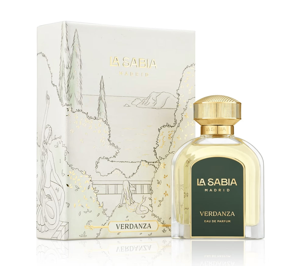 La Sabia Madriz Verdanza perfume bottle and packaging on a white background