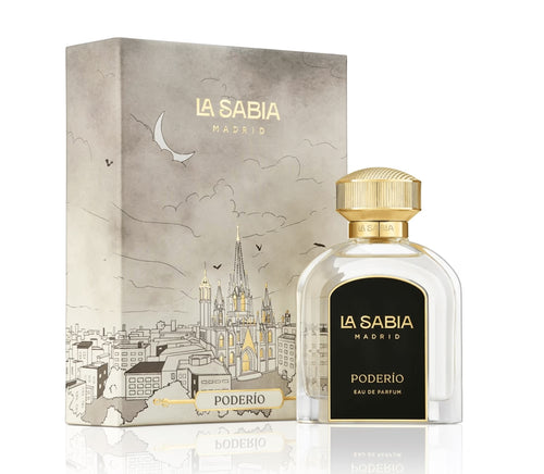 La Sabia Madrid perfume bottle and packaging on a white background